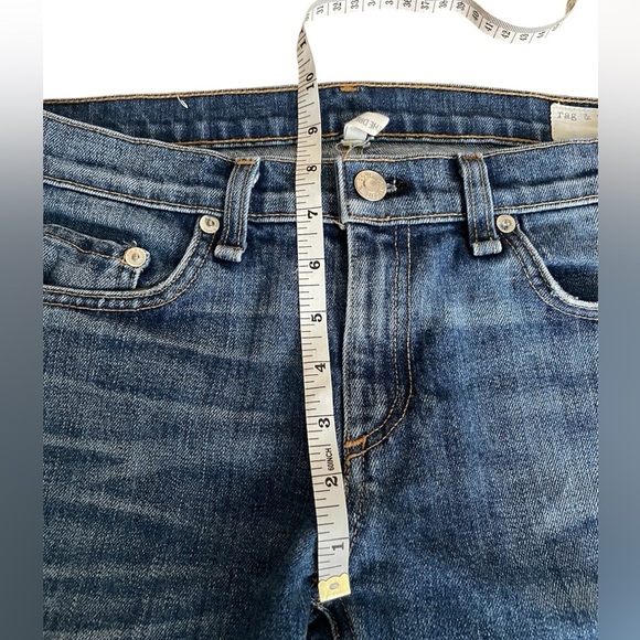 Womens rag and bone jeans. The Dre style. Medium wash, low rise. Size 28. - Picture 4 of 6